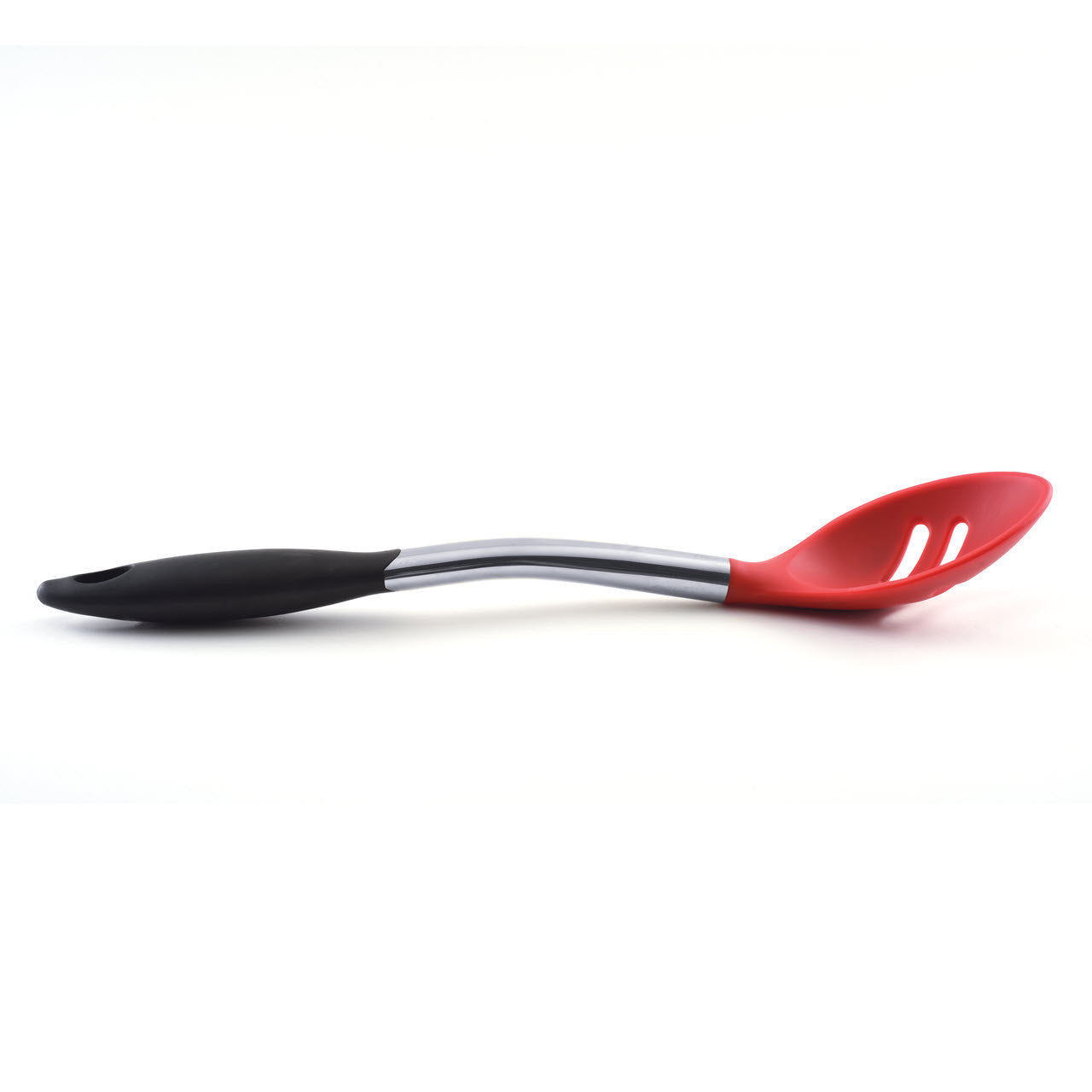 grip ez s/s silicone slotted spoon
